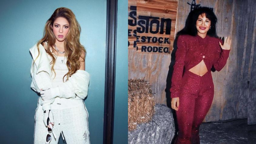 Shakira y Selena Quintanilla - Créditos: Capturas