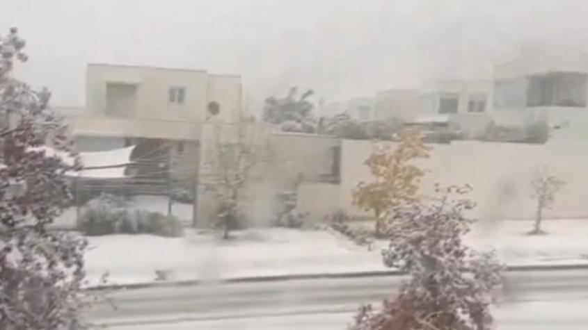 Nieve en Santiago - Captura de video