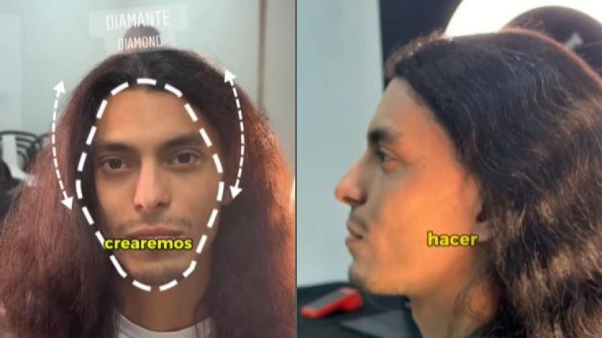 "De Coca Mendoza a Marcelo Marrochino": Joven se cortó el cabello con famoso barbero y fue viral