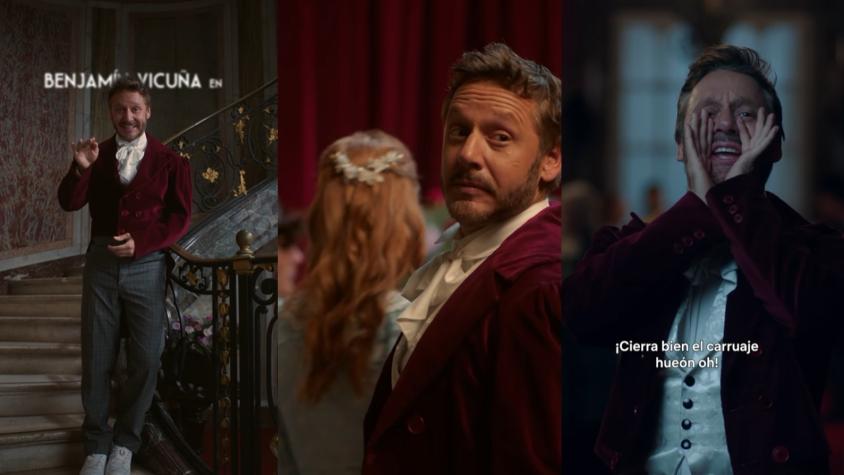 "Date cuenta": Benjamín Vicuña saca su lado más galán para participar en spot de la serie 'Bridgerton'
