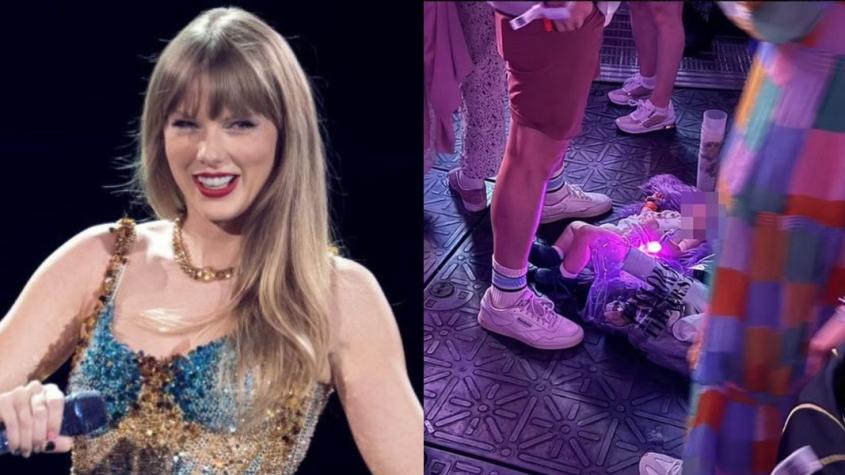 Polémica por fan que dejó a su bebé en el suelo durante un concierto de Taylor Swift en París