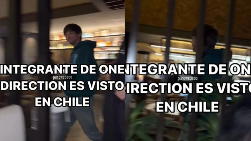 Ex integrante de One Direction es visto en un restaurante chileno