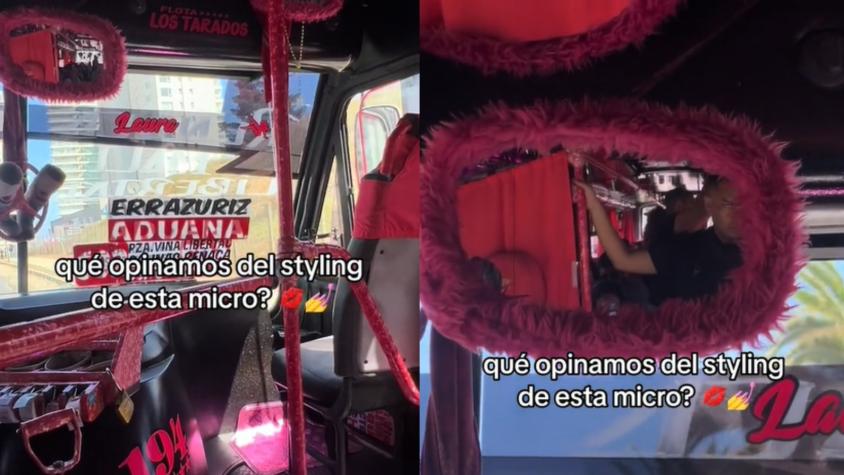 Micro enchulada al estilo "bichota" se roba las miradas en la región de Valparaíso