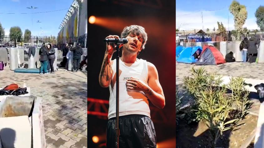 Pese a las bajas temperaturas: fanáticas de Louis Tomlinson acampan afuera del Bicentenario de La Florida