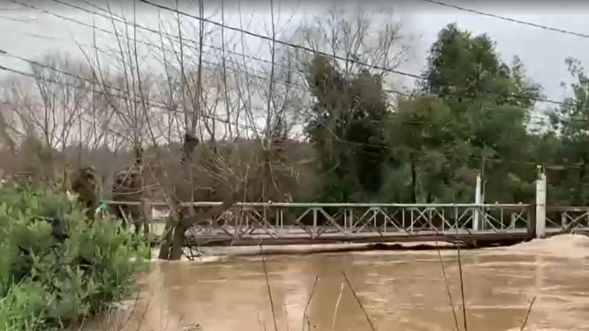 Nuevo desborde del río Andalién en Concepción preocupa a vecinos del sector Santa Rita