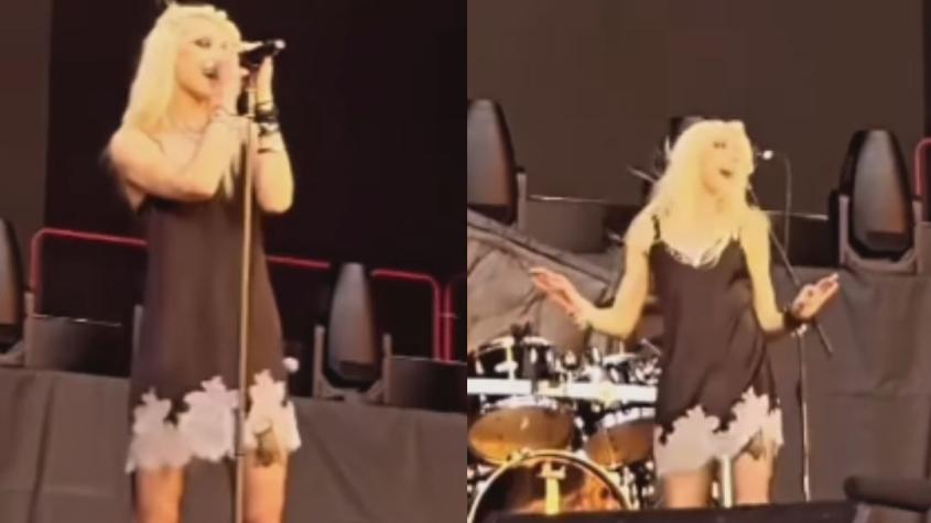 Taylor Momsen, telonera de AC/DC, fue mordida por un murciélago en pleno concierto
