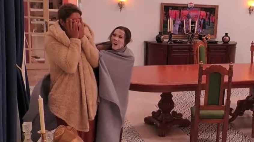 El efectivo disfraz con que Daniela Colett asustó a Botota.