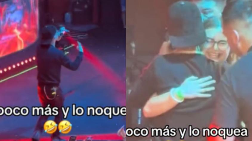 Cris MJ vivió incómodo momento durante concierto en España: fan intentó besarlo