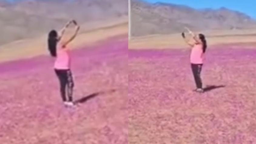 Mujer del Desierto Florido provoca indignación - Captura de pantalla