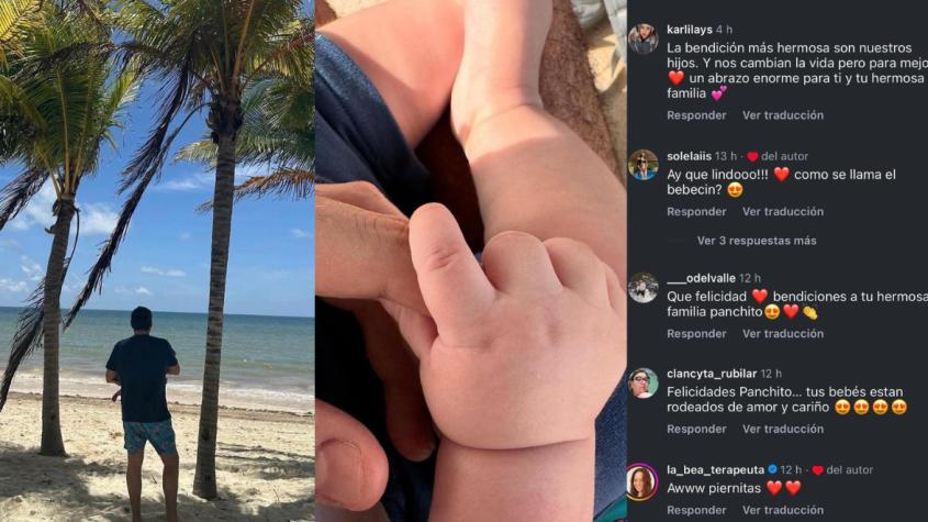 Pancho Saavedra se llenó de lindos comentarios en Instagram por la llegada de su segundo hijo