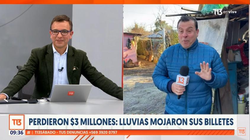 "El frío te cambió la voz": El divertido momento que protagonizó periodista de Teletrece