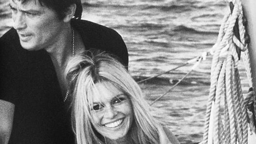 Brigitte Bardot y Alain Delon