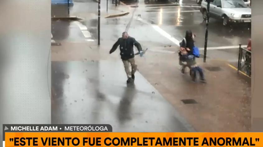 Las impresionantes imágenes que dejó el sistema frontal que azota a la zona centro-sur del país