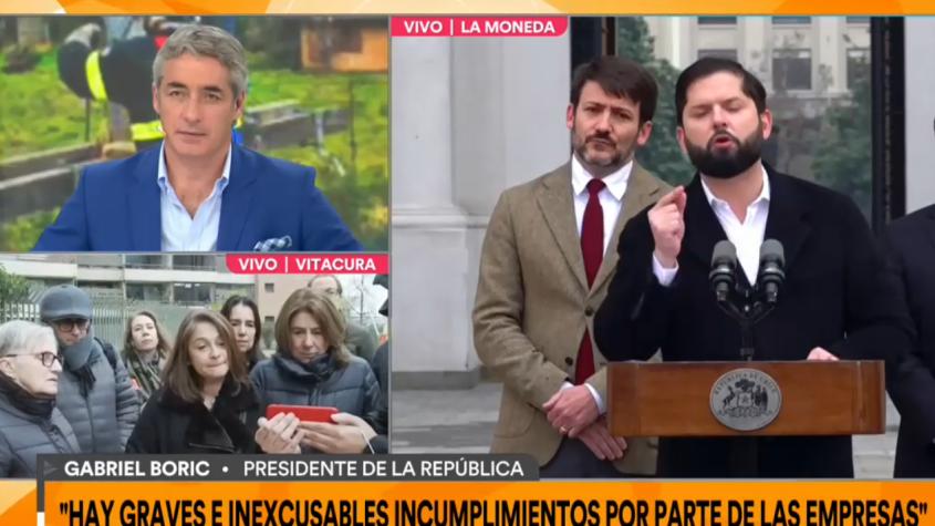Presidente Gabriel Boric exigió a las eléctricas adelantar las compensaciones a afectados por los cortes de luz