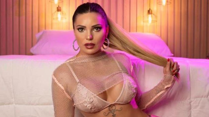 Faloon Larraguibel muestra un adelanto del sensual show que presentará esta noche en club nocturno