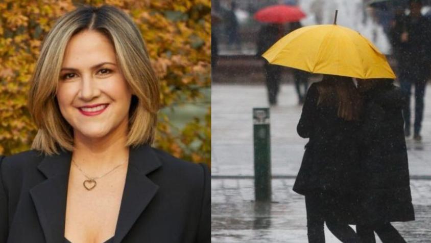 Michelle Adam revela cuánto falta por llover en Santiago con importante información