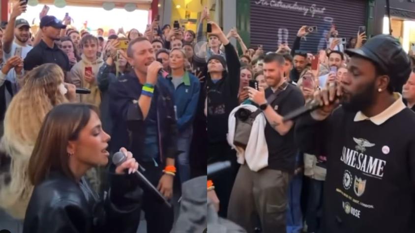 Coldplay, Tini y otros artistas famosos sorprendieron al cantar en las calles de Dublín