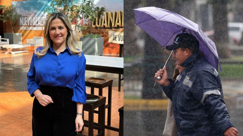 ¿A sacar el paraguas? Michelle Adam contó cuándo volverá a llover en la región Metropolitana