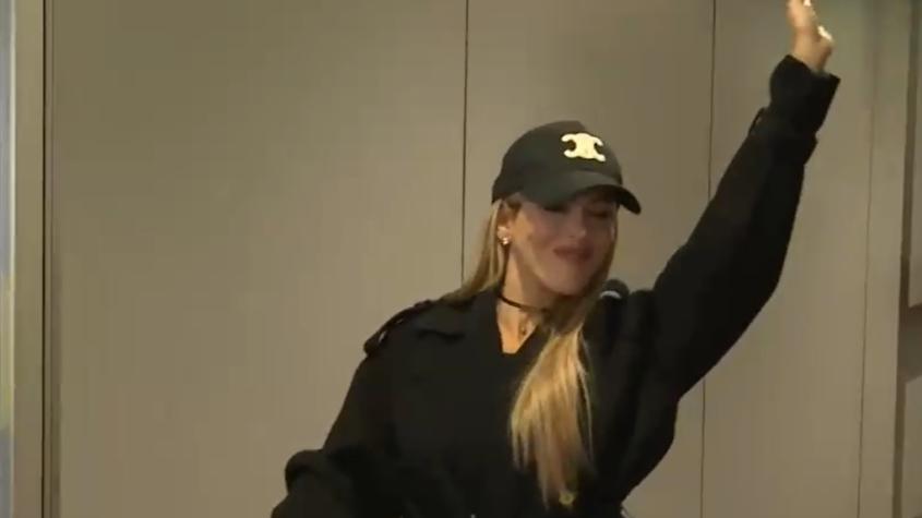 Imágenes exclusivas: así fue la llegada de Oriana Marzoli a Chile