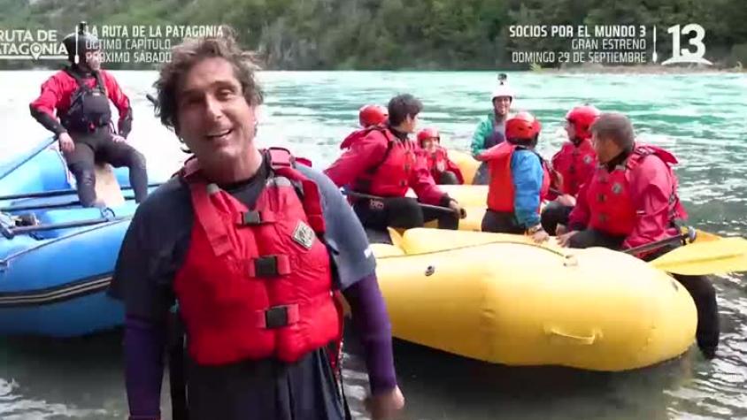 La Ruta de la Patagonia: Claudio Iturra se lució en su bajada en rafting por el Río Baker