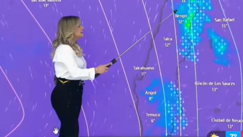 Michelle Adam cuenta a qué hora y dónde lloverá este 10 de septiembre