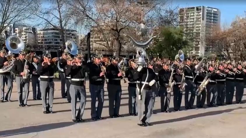 Cadetes de la Escuela Militar realizan el primer ensayo para la Parada Militar 2024