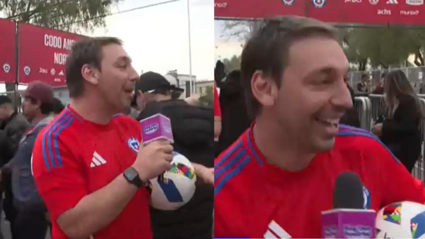 Rodrigo Gallina se encontró con reconocido animador en la previa del partido de Chile contra Bolivia