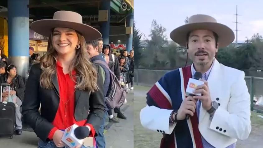 ¡Buena pinta! Noteros de "Tu Día" se lucen con sus outfits dieciocheros