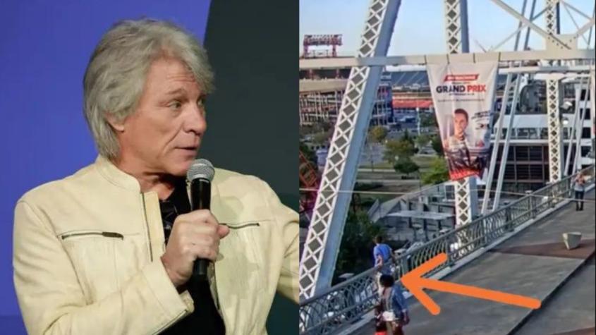 VIDEO: Bon Jovi se convierte en héroe tras salvar a mujer en un puente de Nashville