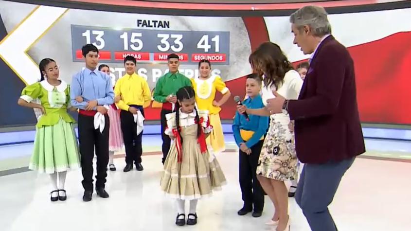 Niños de la escuela Los Chenitas entregan sus mejores tips para bailar cueca este 18