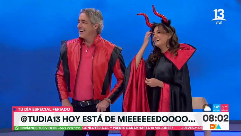 Como reconocidos personajes: Así se disfrazaron los animadores de "Tu Día" para este Halloween