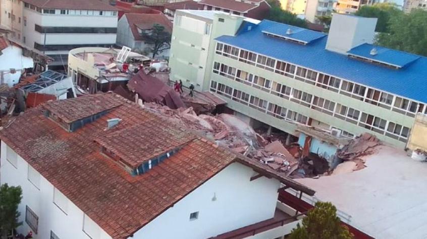 Derrumbe de edificio en Argentina deja a cerca de 10 personas atrapadas: bomberos trabajan arduamente para su rescate