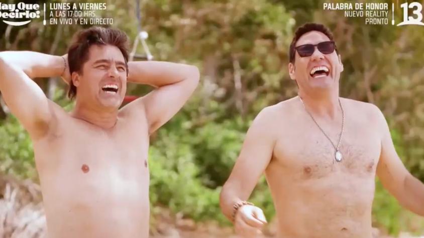 Pancho Saavedra y Jorge Zabaleta viven vergonzoso momento en playa nudista en Australia: se encontraron con una chilena