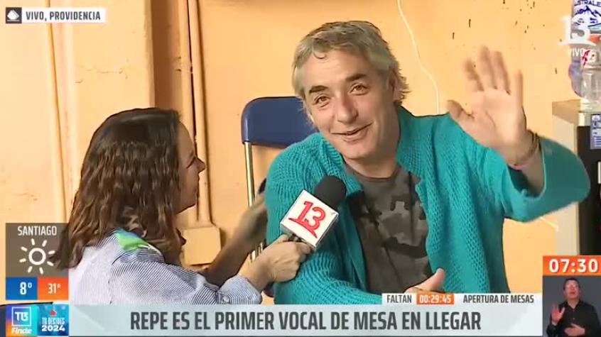 ¡Llegó de los primeros! José Luis Repenning vive su primera experiencia como vocal de mesa