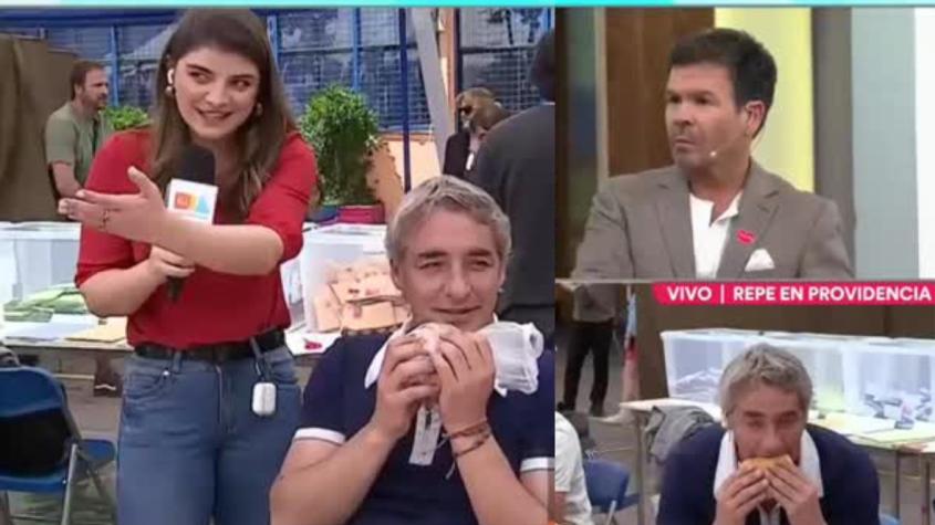 José Luis Repenning no se aguantó y almorzó junto a sus compañeros en la mesa 