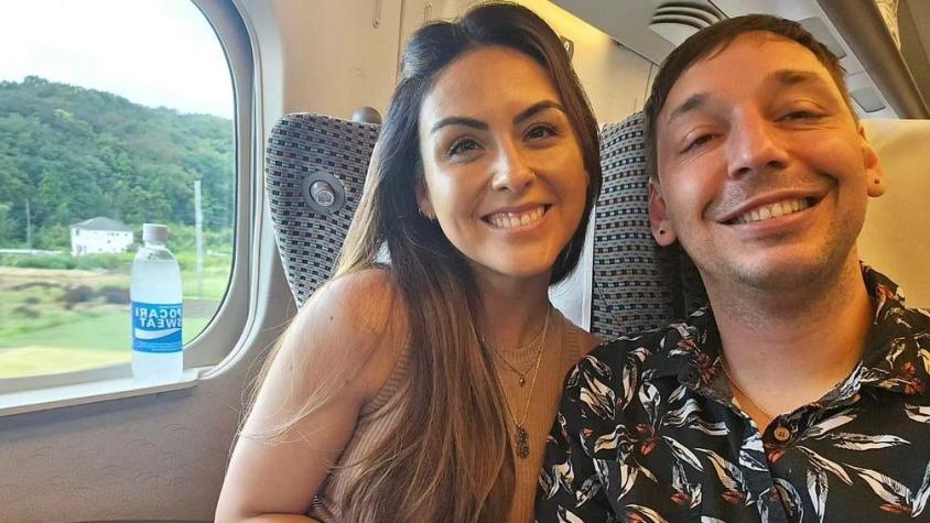 El fascinante look de Rodrigo Gallina y Karina León en el matrimonio de Karol Lucero