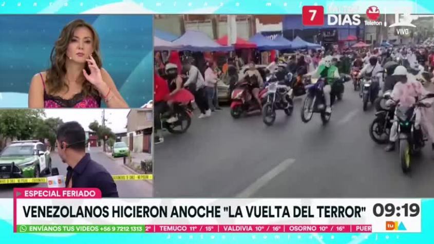 Venezolanos realizaron anoche la "Vuelta del terror" y no dejaron dormir a los vecinos