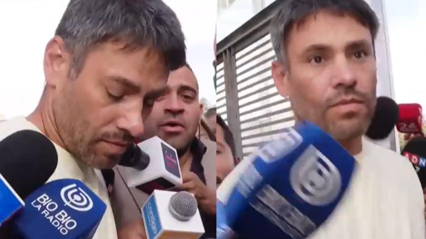 Claudio Valdivia llega a tribunales para acompañar a su hermano Jorge en nueva audiencia de formalización