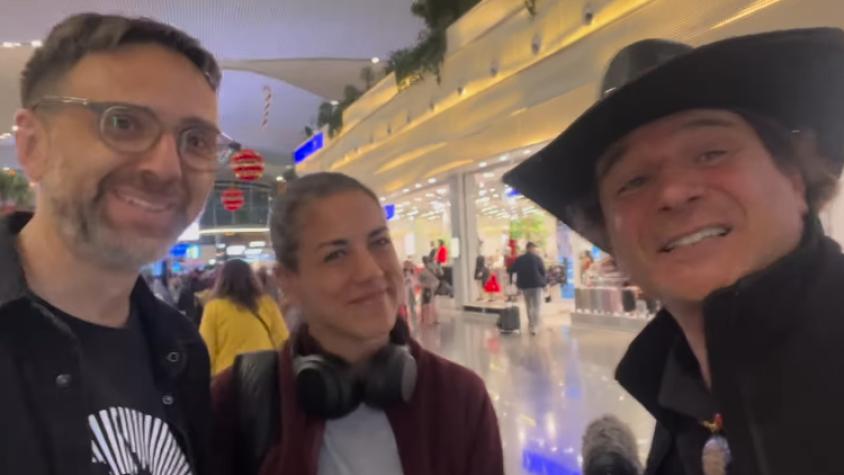 "Esto es un milagro": El inesperado encuentro de Marcelo Kiwi y Jorge Said en el aeropuerto más grande del mundo