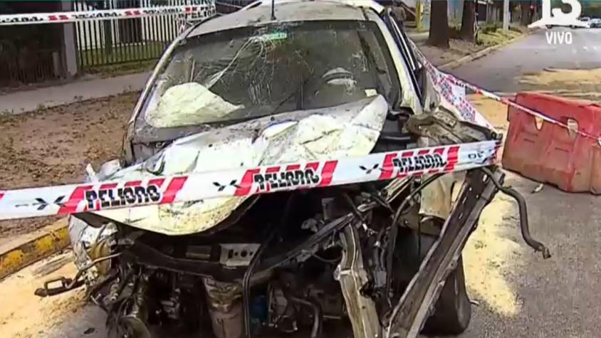 [Video] Joven de 18 años pierde la vida tras choque en Ñuñoa: Salió eyectado del vehículo