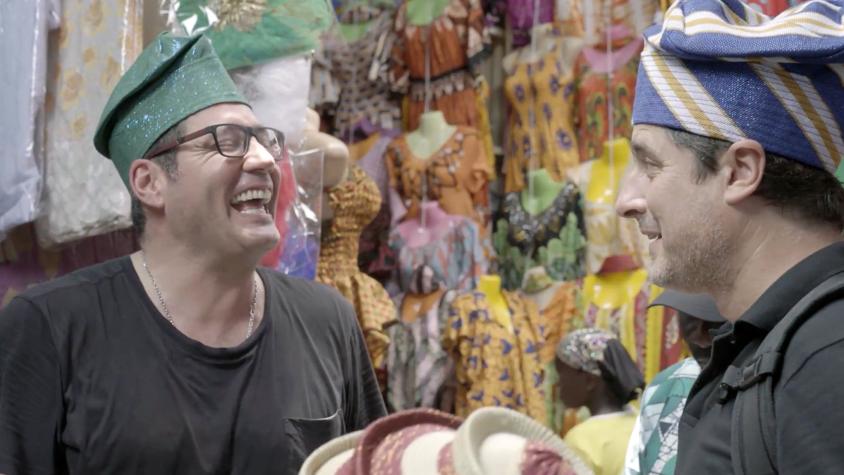 Así fue el divertido momento de Pancho y Jorge al comprar ropa en Benín