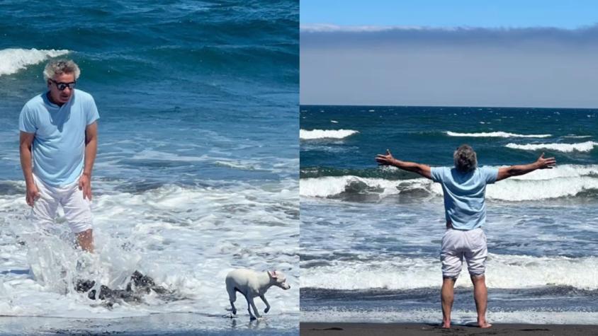 José Luis Repenning comparte hermosas postales veraniegas junto a su perrita Jackie