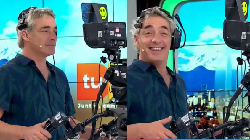 ¿Cambió de profesión? José Luis Repenning se lució como camarógrafo por un rato en "Tu Día"