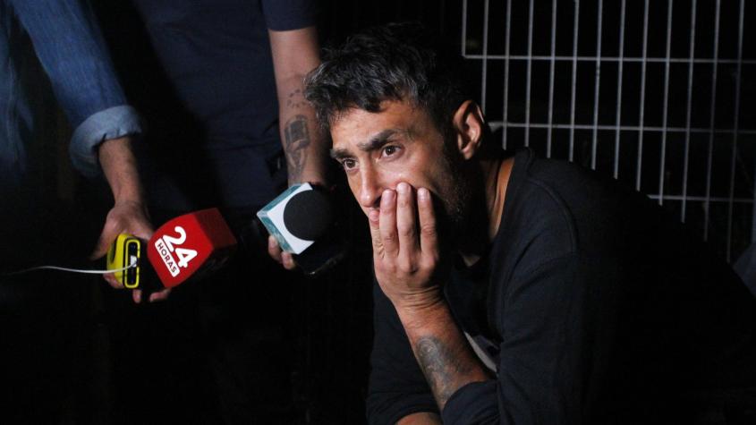 Así fue la solitaria salida de Jorge Valdivia desde la cárcel de Rancagua