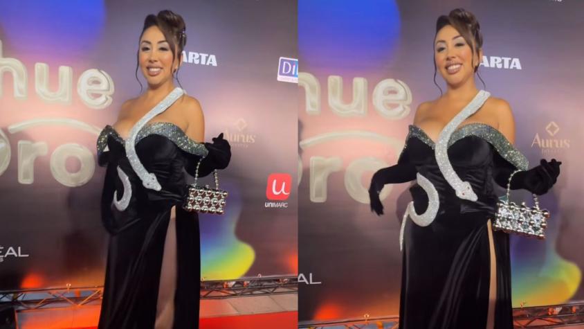 ¡Fue hecho en 72 horas! Los desconocidos detalles del vestido que lució Naya Fácil en el Copihue de Oro