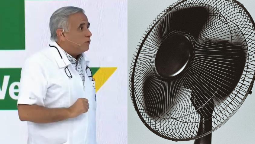 Doctor Ugarte explica cómo transformar el ventilador en un aire acondicionado