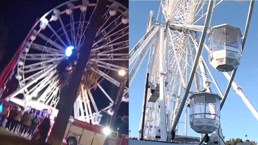 Atrapados a 30 metros de altura: 120 personas fueron rescatadas de la rueda de la fortuna de Viña