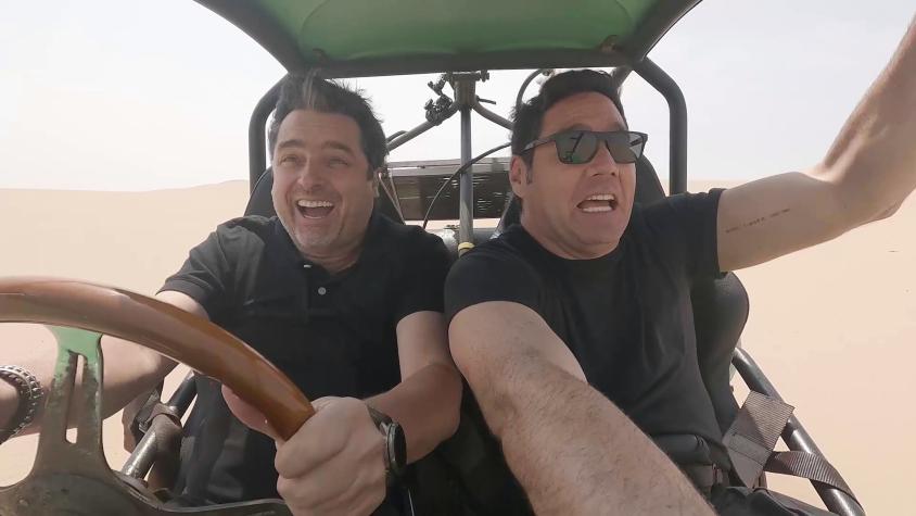 Jorge Zabaleta conducirá un buggy a gran velocidad por el desierto y asustará a Pancho Saavedra en "Socios por el Mundo"