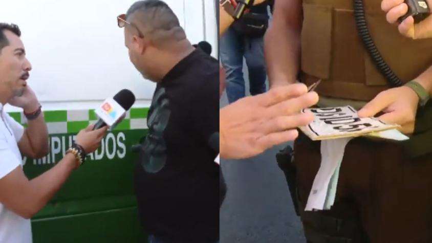 Insólito: Conductor fue descubierto con patente de cartón en un vehículo que mantenía más de 300 multas