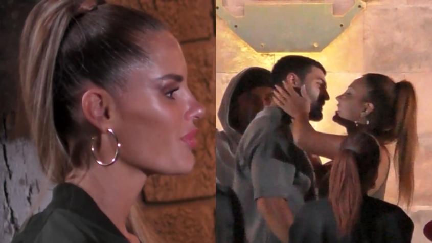 La reacción de Gala Caldirola al beso de Josué Bernal y Dani Requena